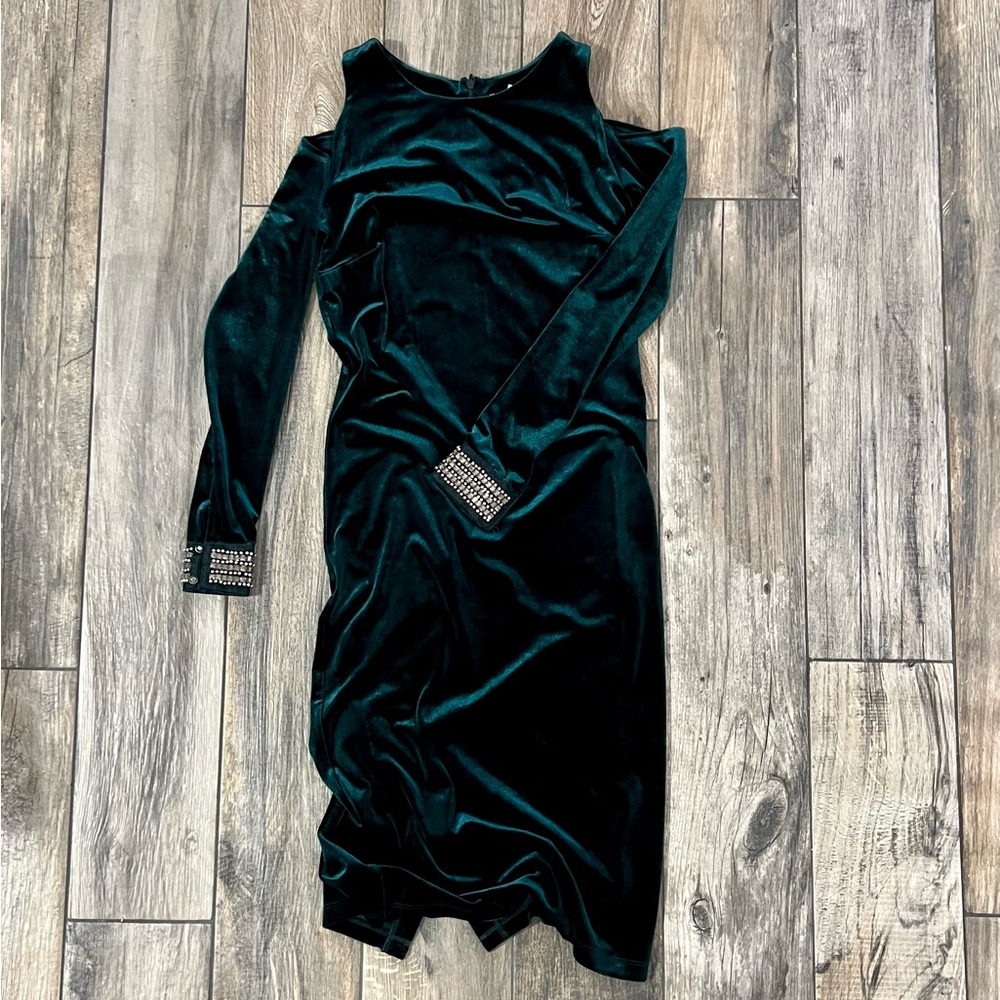 Cato Faux Velvet Dress